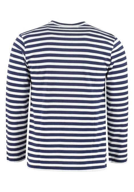 play t-shirt man navy COMME DES GARÇONS PLAY | AX-T010-0511